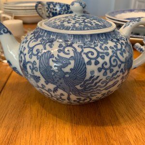 Blue Phoenix Tea Pot
